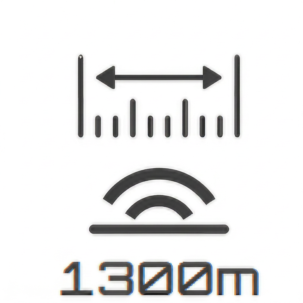 1300m